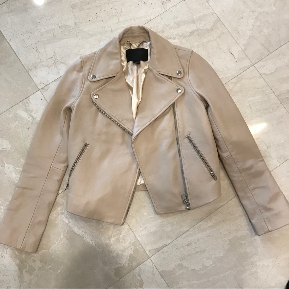 Tan Leather JCrew Jacket